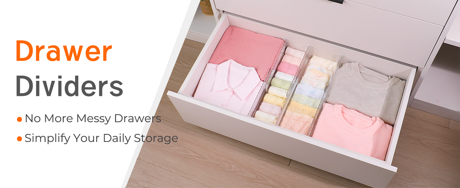 clothes drawer dividers dresser drawer organizers