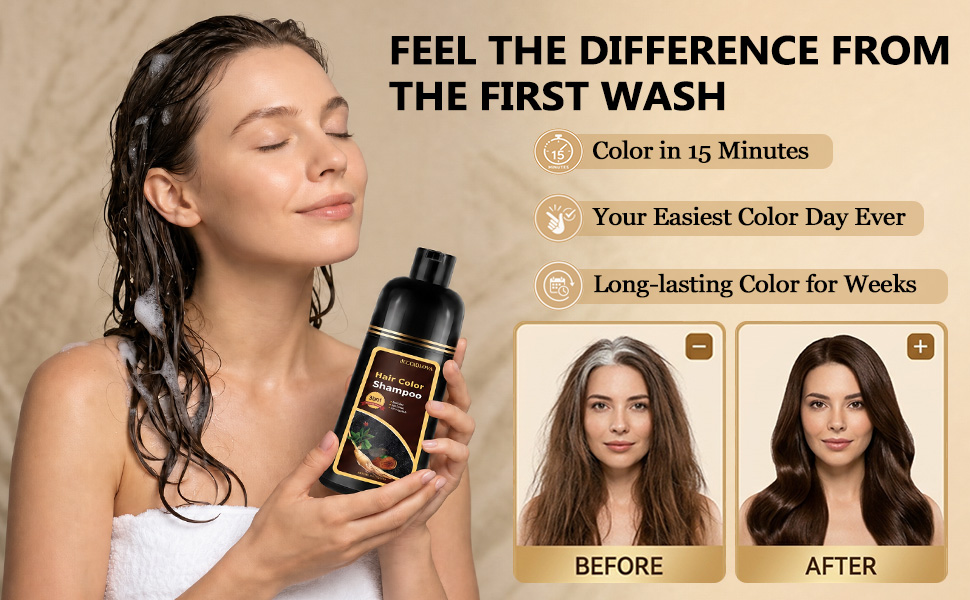 black shampoo grey hair coverage touch up champu para canas