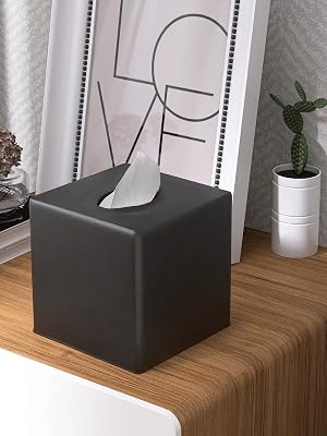 Black Tissue Box