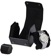YANHHAN 3 Watch Travel Case, Leather Trave Watchl Case for Men and Travel Box, Hexagonal Watch Ro...