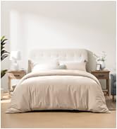 ACCURATEX Cooling Duvet Cover Set King Size - 100% Rayon Derived from Bamboo, Soft Cool Bedding S...