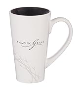Christian Art Gifts Large Inspirational Coffee Tea Mug Men Women Amazing Grace Crown Thorns Design