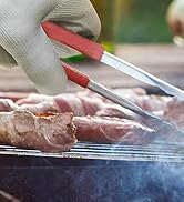 Heat Resistant Gloves - BBQ Gloves Heat Resistant Cooking Oven Gloves with Fingers Grill Glove