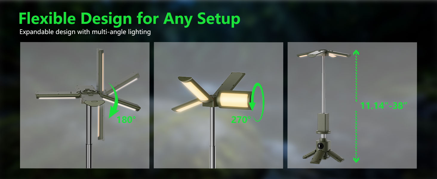 camping light with stand