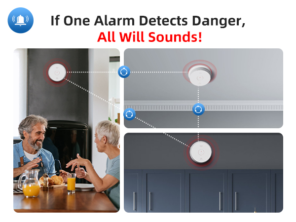 smoke detector carbon monoxide detector combo 10 year battery
