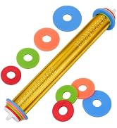 Adjustable Rolling Pins for Baking, Stainless Steel Rolling Pin with Thickness Rings, Metal Dough...