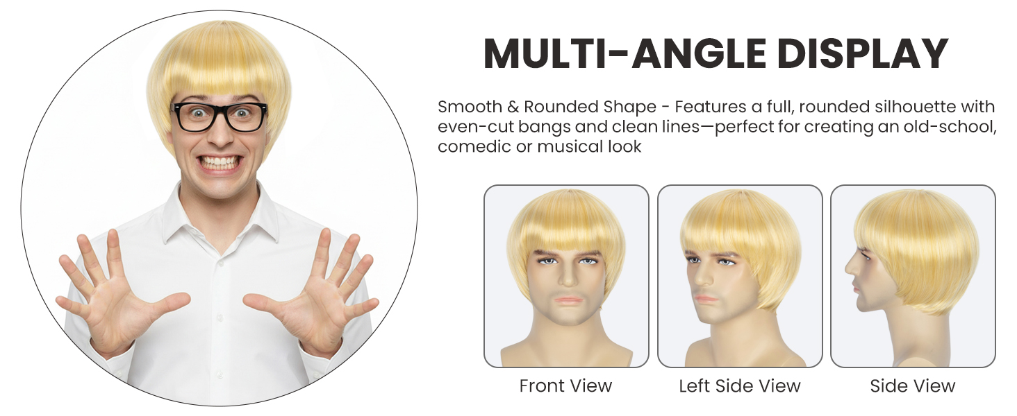 Light Yellow Bob Wig