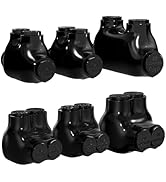 RVBOATPAT 6 PCS 2 Port Insulated Multi Connectors Black Cable Connectors Aluminum Wire Connectors...