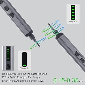 Electric Precision Screwdriver Set Cordless with Torque 5