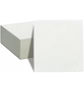 KMAKII White Disposable Dinner Napkins Linen-Feel Colored Paper Napkins Premium Cloth Like Napkin...