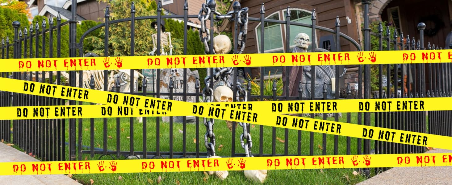 Halloween Decorations Caution Tape