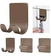 CGBE 4 Packs Shower Hooks for Inside Shower, Self Adhesive Shaver Holder Hanger Hooks for Bathroo...