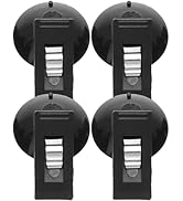 FAVOMOTO 4PCS Heavy Duty Suction Cups, Car Suction Cup Suction Cup Hook Round Suction Cup Clamp C...