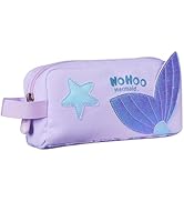 NOHOO Pencil case, Cute Animal Print Pencil bag for kids, Lightweight Portable pencil pouch with ...