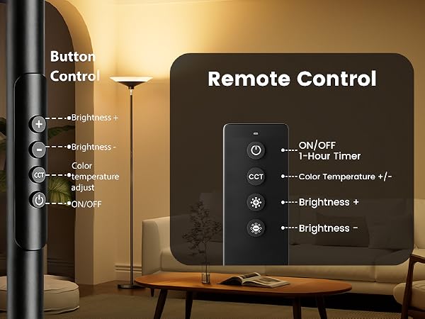 remote control floor lamp