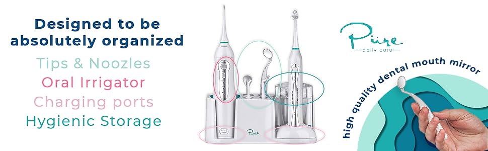 aquasonic home dental center - ultra sonic electric toothbrush, pure daily care home dental center