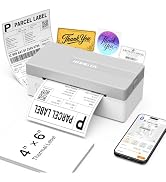 Rongta Shipping Label Printer Bluetooth 4x6 Thermal Label Printer, White | Wireless Thermal Label...