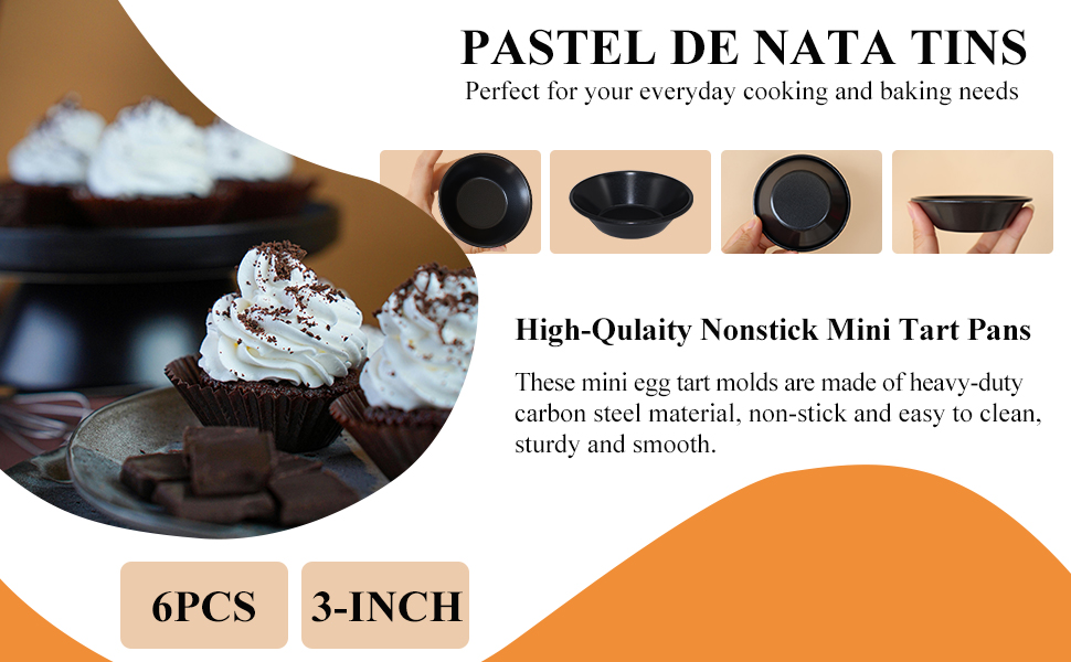 egg tart molds mini tart pan 3 inch pie pans pastel de nata tins