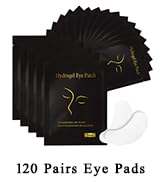 Vaincre 120 Pairs Hydrogel Eye Patches, Gel Eye Pads Lash Extensions, Under Eye Patches, Lint Fre...
