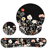 G JGOO Mouse Pad with Wrist Rest and Keyboard Wrist Rest Set, Wrist Rest for Computer Keyboard Me...