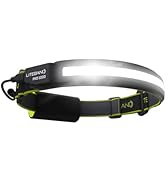OPTIMAL VENTURES LITEBAND PRO Rechargeable LED Headlamp, 1000 Lumens, 210° Wide Beam, Hard Hat Co...