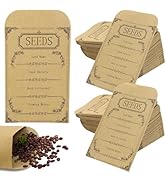 LOTMER 200 Pieces Seed Saving Envelopes, 3.2x4.8 Inch Seed Packets Envelopes, Sealing Kraft Seed ...