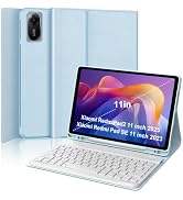 Keyboard case for Xiaomi RedmiPad2 11 inch 2025/Xiaomi RedmiPad SE,Sky Blue | Detachable Wireless...