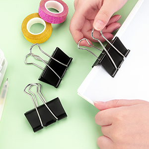 Black Binder Clips