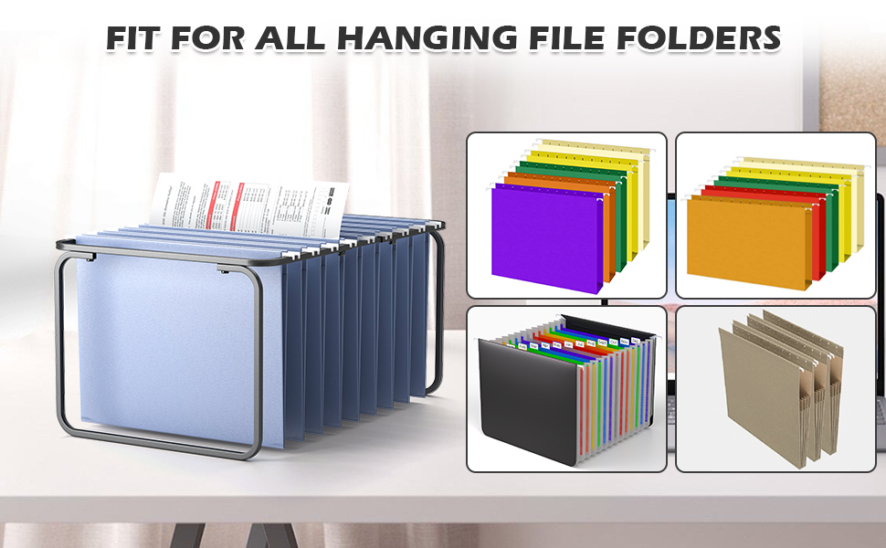 adjustable hanging folder frame