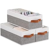 YheenLf Collapsible Storage Bins 3-Pack, Foldable Baskets for Organizing, Clothes Boxes with Hand...