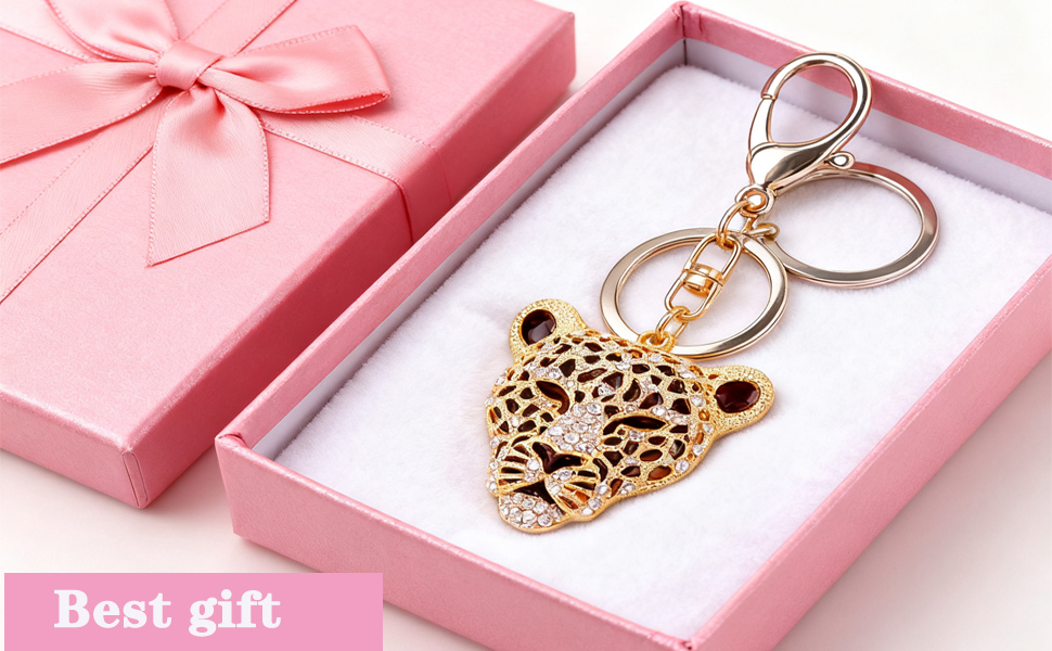 Gold Rhinestone Keychain