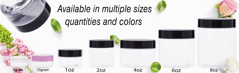 sample jars