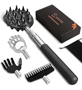 WOVTE Extendable Back Scratcher for Men Women with 4PCS Detachable Scratching Heads, Stocking Stu...