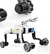 3 in 1 Robot Dog with Wheels Kit, 30+ Bionic Actions, Voice & Remote Control, Programmable Moves,...