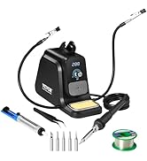 VEVOR Soldering Iron Station, 80W Digital Display Soldering Station Kit with 2 Helping Hands, 5 S...