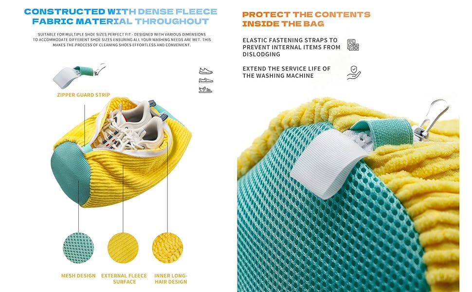 Shoe Washing Machine Bag
