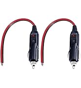 SPARKING 12V Replacement Cigarette Lighter Male Plug with Lead - 24V Car Power Adapter Auto Acces...