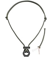 PSKOOK Fire Starter Necklace, Survival Paracord Necklace with Flint and Steel, Bushcraft Necklace...