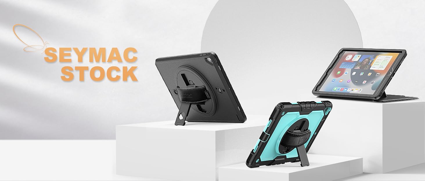 SEYMAC stock Shockproof Hand Strap Case for iPad