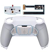 eXtremeRate Silver Real Metal Buttons (RMB) Version RISE4 Remap Kit for PS5 Controller BDM-010 02...
