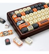 YMKPVR KBDiy ZZZ Cute Bangboo Keycaps Set 133 Keys KOA Profile Dye-Sublimation Kawaii Rabbit Art ...