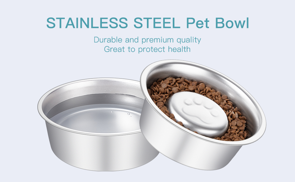 Stainless steel pet bowl/drinking bowl