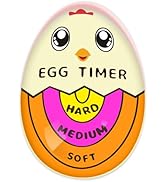Lasubst Egg Timer for Boiling Eggs that Changes Color When Done, Orange