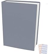 Grey Stretchable Jumbo Book Covers, Washable Durable Reusable Book Protector fits Hardcover Textb...