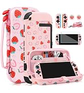 FANPL Cute Carrying Case for Nintendo Switch 2, Protective Cover Accessories Bundle with Travel S...