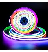PAUTIX RGB Smart IC COB LED Strip Light Addressable 32.8ft/10m,UL-Listed 24V Color Flowing Strip ...