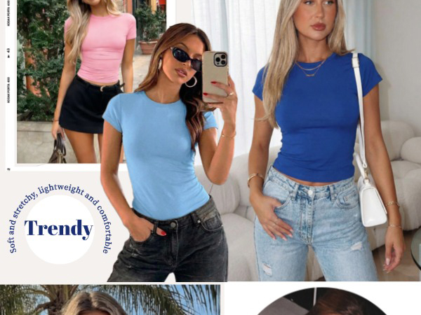 women fitted shirts short sleeve tops summer clothes