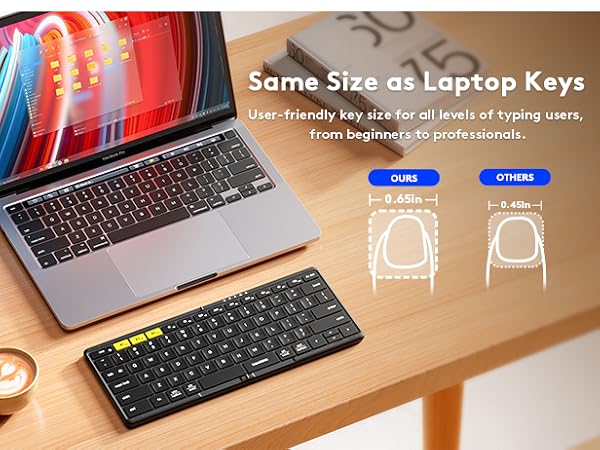full size foldable keyboard