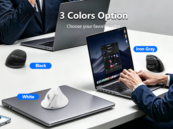 DELUX Wireless Ergonomic Mouse