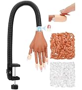 Practice Hand for Acrylic Nails, Flexible Nail Practice Hands Magnetic Fake Hands for Nails Pract...